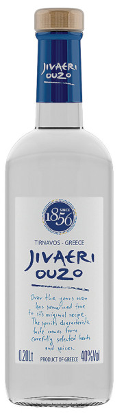 Ouzo Jivaeri 200ml - 40% Vol. Nikolaos Katsaros
