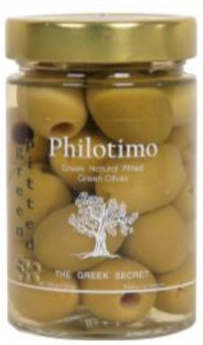 Oliven grün ohne Kern "Chalkidiki" 300g Philotimo