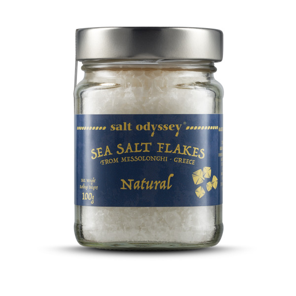 Salzflocken Natur 100g Glas Salt Odyssey